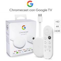 GOOGLE - Chromecast 4 con Google TV 4K streaming - Blanco