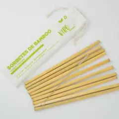 VIRO NATURAL - Sorbetes de bambú y limpiador Viro Natural 100 Ecológico