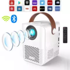 GENERICO - NEW Mini Proyector LED portátil WiFi Bluetooth