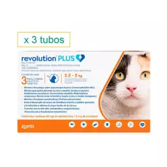 ZOETIS - Revolution plus para gatos de 2.5 a 5kg