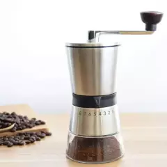 LIMA CON CAFEINA - Molinillo manual acero inox con graduacion- molino para cafe en grano