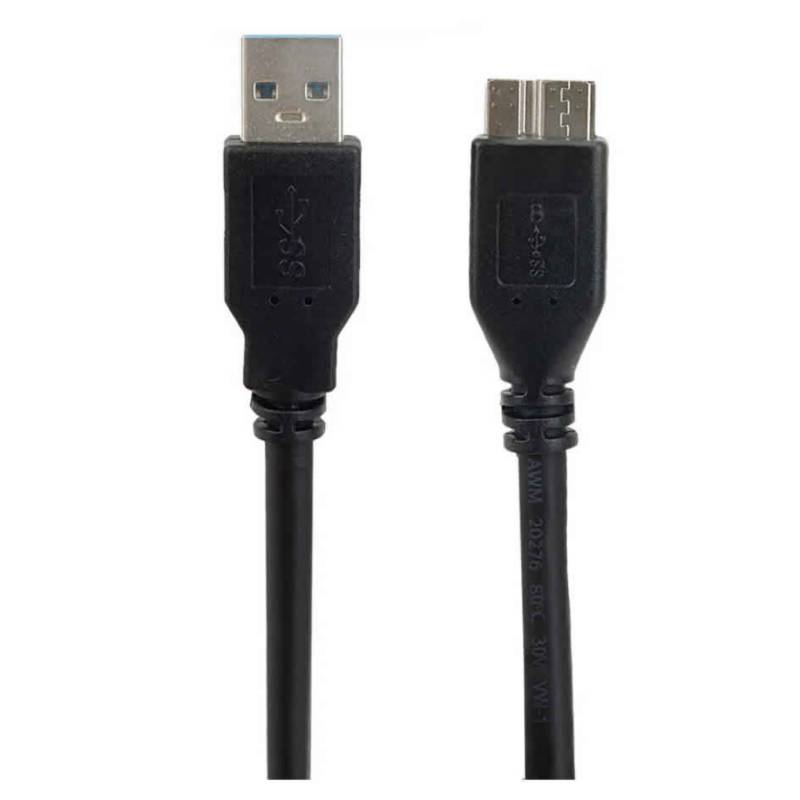 Cable Micro B para disco duro externo HDD, Cable corto de 10cm, 20cm, 30cm,  50cm, 1FT, USB 3,0 macho A USB 3,0