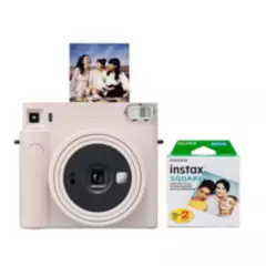 FUJIFILM - Camara Fujifilm Instax Square SQ1 Chalk White  +Pack Pelicula Square x20