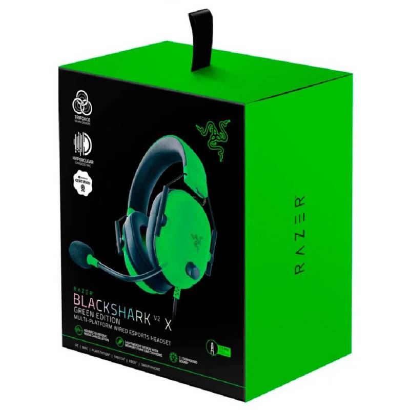 RAZER - Audifonos Gamer Razer Blackshark V2 X 7.1 Multi-platform Green