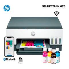 HP - Impresora HP Smart Tank 670 Multifuncional, WIFI, Bluetooh