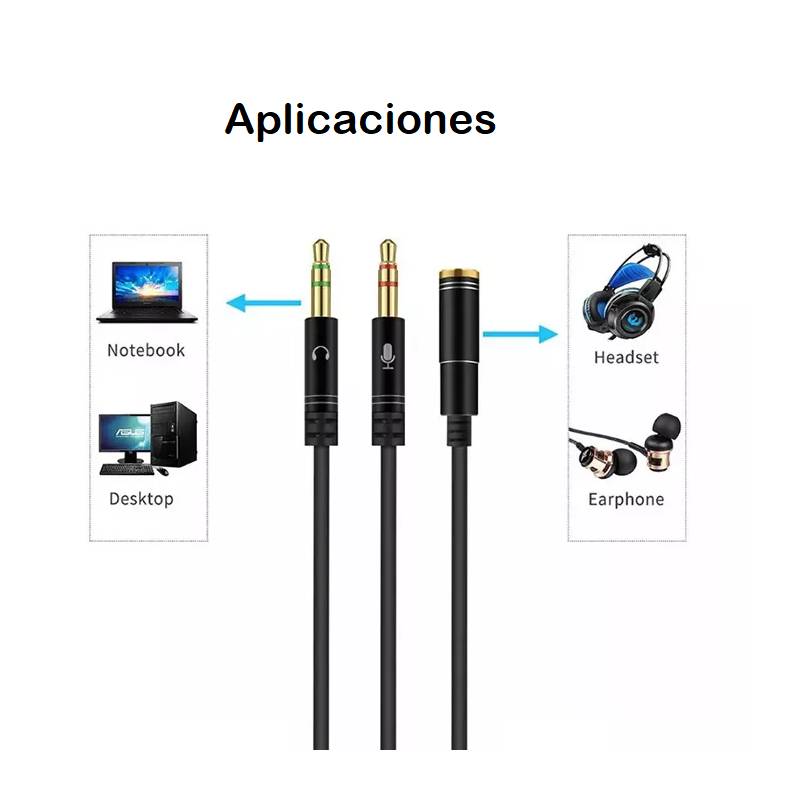 Adaptador USB Tipo C A Jack 35mm Para Audífonos Microfónos OEM