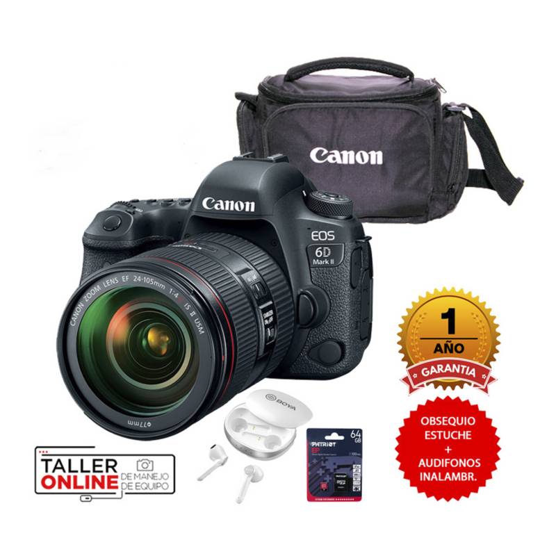 CANON - Camara Canon EOS  6D Mark II +24-105mm IS II USM + Memoria 64GB