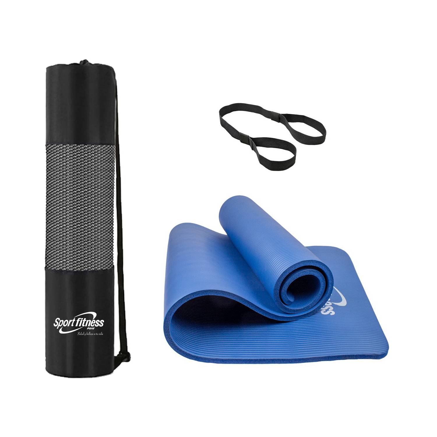 Colchoneta Plegable Yoga Mat 10mm Pilates Caucho Nbr + Bolso