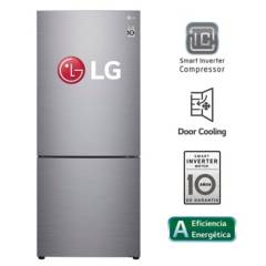 Refrigeradora 408 lt bottom freezer lg con door