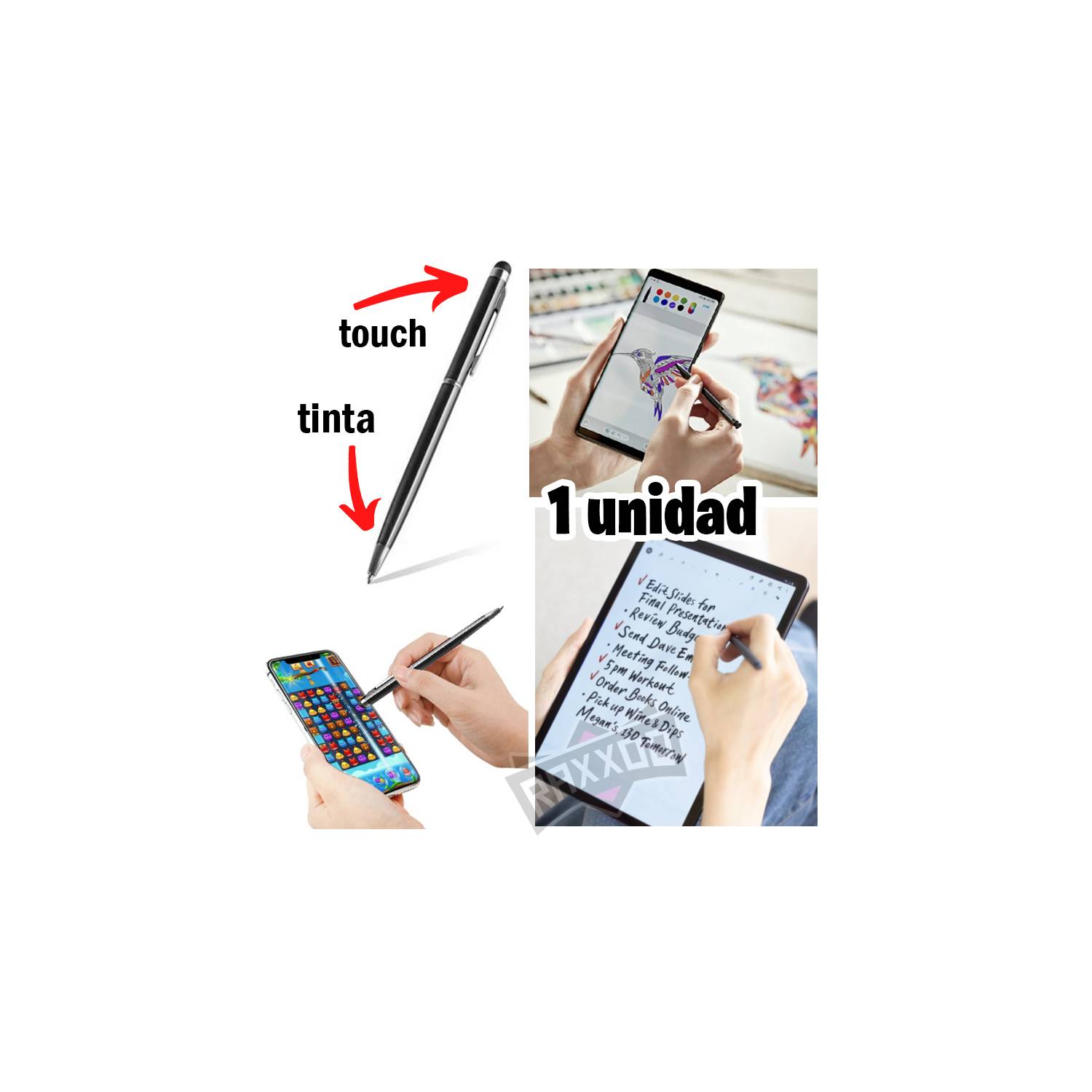 Lapiz lapicero optico para celular tablet táctil smartphone iphone GENERICO