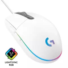LOGITECH - Mouse Gamer Logitech G203 Rgb White