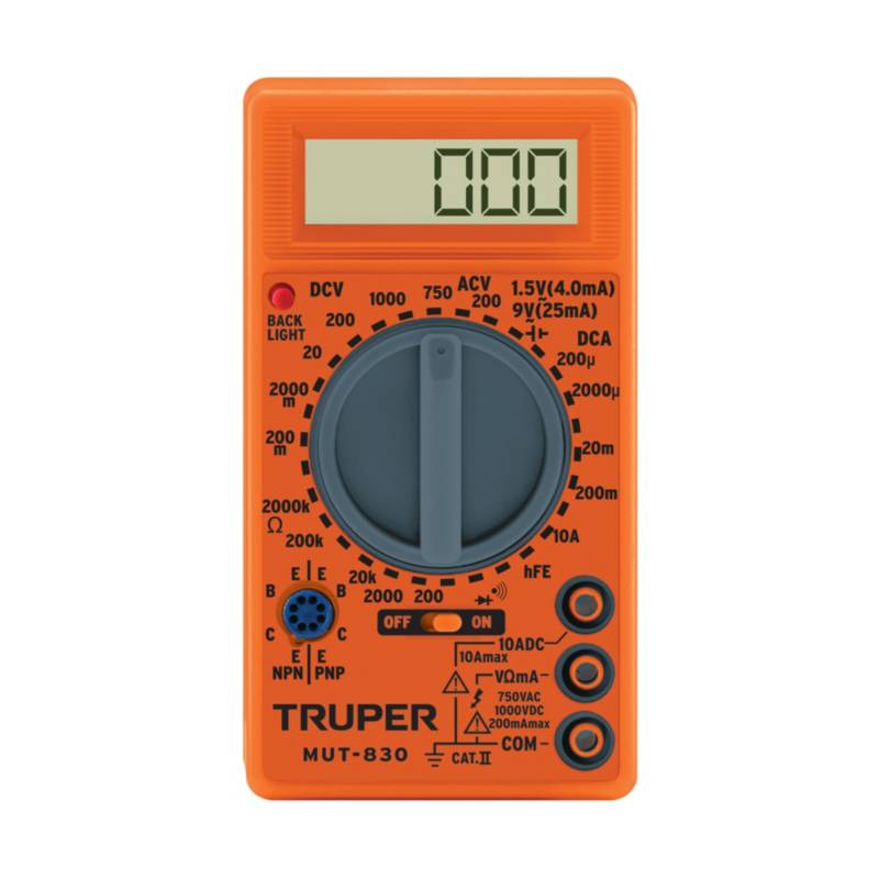 TRUPER - Multímetro Digital Multitester Truper