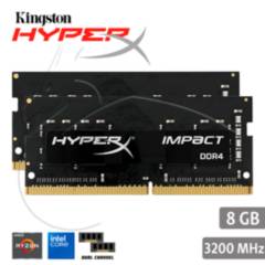 HYPERX - MEMORIA RAM LAPTOP DDR4 3200MHZ 8GB HYPERX IMPACT
