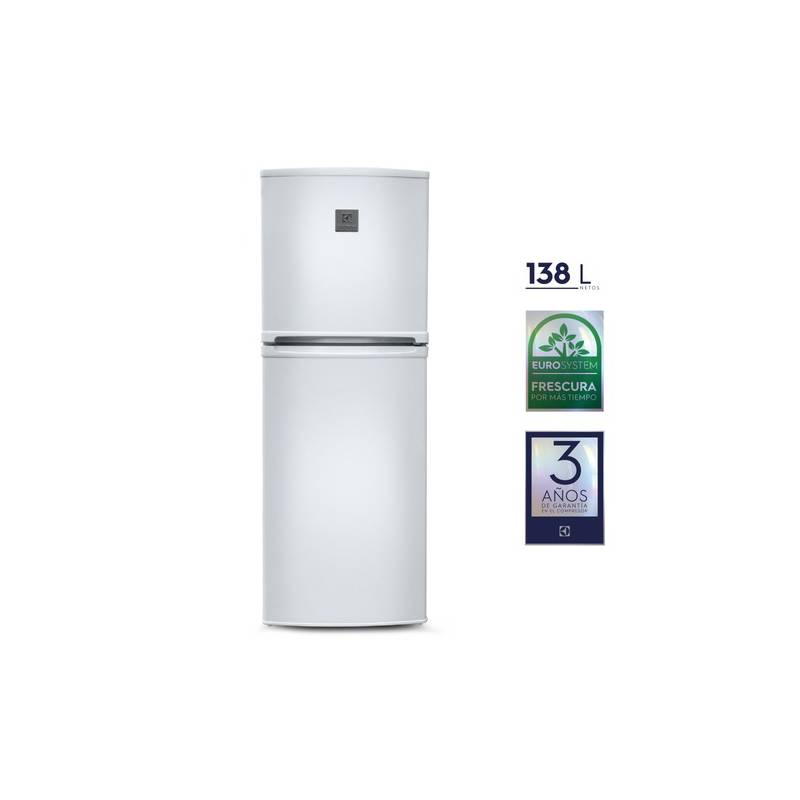 ELECTROLUX - Refrigeradora Electrolux 138L Frost 2 Puertas Blanco ERT18G2HNW