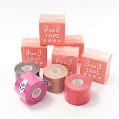 GENERICO - Boob Tape Cinta Cubre Pezón de Silicona Medidas 5cm x 5m