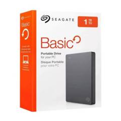 SEAGATE - Disco externo 1tb basics usb 2.0/3.0
