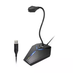 CMTECK - Microfono CMTECK USB para PC - Plug play condensador Omnidireccional