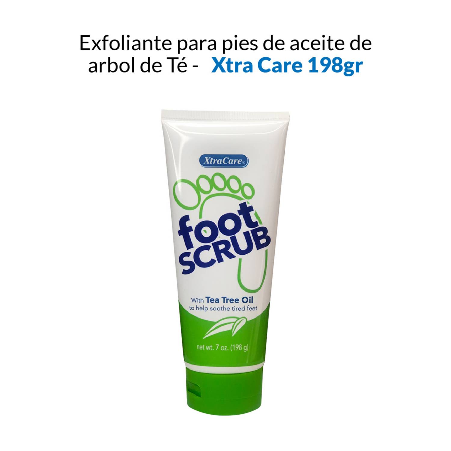 XTRACARE FOOT SCRUB WHIT TEA TREE OIL 7oz/198g