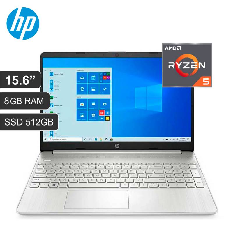 Laptop Hp 156 Amd Ryzen5 11º 5500u Ram 8gb Ssd 512gb 15 Ef2507la Hp 9316