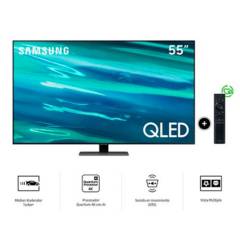 Televisor Samsung 55 Pulg. QLED Smart TV UHD 4K QN55Q80AAGXPE