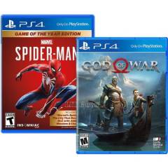 Spiderman goty + god of war playstation 4