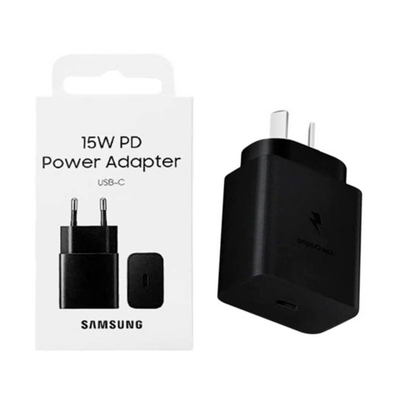 Cargador Samsung 15w Carga Rápida Mas Cable Usb-c - Electro