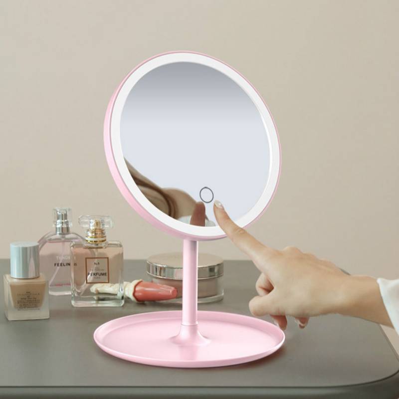 mayor Revelar Nuez Espejo para Maquillaje con Luz LED Redondo con Encendido táctil - Blanco  SEISA | falabella.com