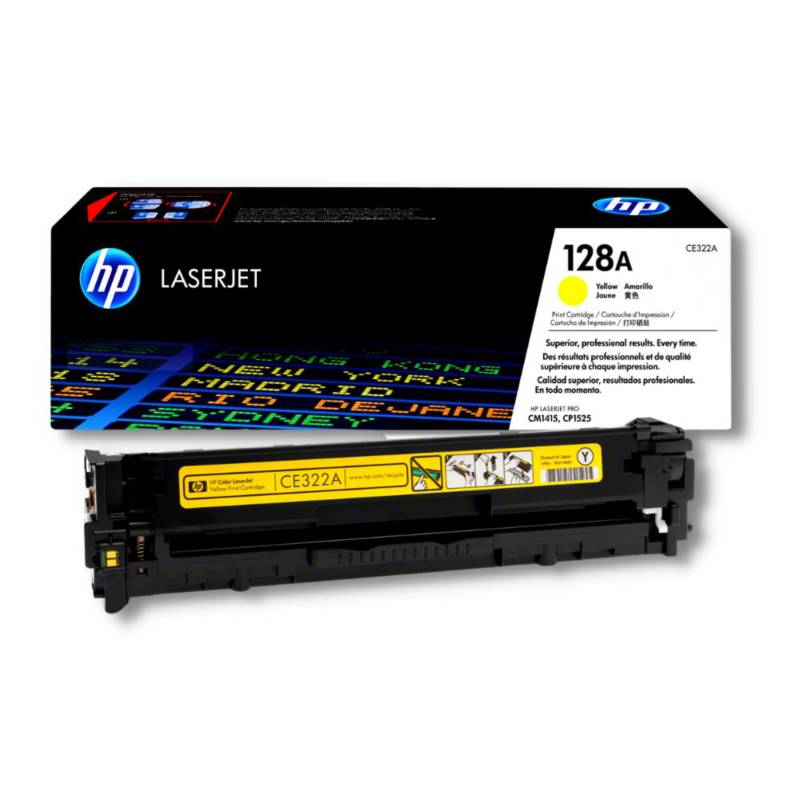 Cartucho De Toner Hp 128a Amarillo Ce322a Laserjet Original Hp