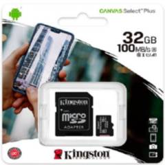 Memoria MicroSD Kingston de 32 GB - Negro