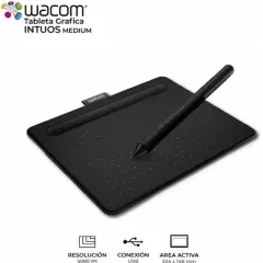 WACOM - Tableta wacom intuos pen medium  ctl6100wlk0