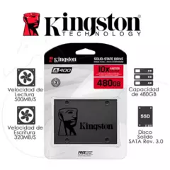 KINGSTON - Disco Solido 480GB Ssd Kingston Original