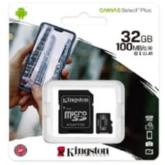 Memoria MicroSD Kingston de 32 GB - Negro