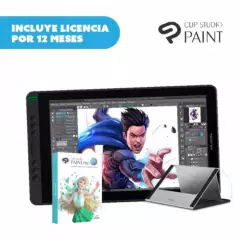 HUION - Tableta Grafica Huion Kamvas 13 Con Clip Studio paint Pro de 1 año