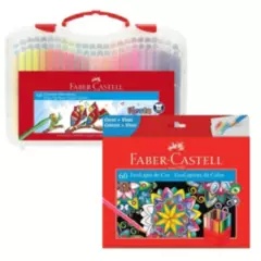 FABER-CASTELL - Pack Colores y Plumones x 120
