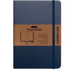 MOUSTACHINE - Libreta Moustachine Classic Leather Look Azul Mediano A5