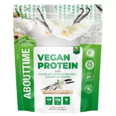 GENERICO - Proteína vegana – vainilla  abouttime 908 grs (2lb)