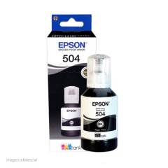 EPSON - BOTELLA DE TINTA EPSON T504 COLOR NEGRO CONTENIDO 127ML