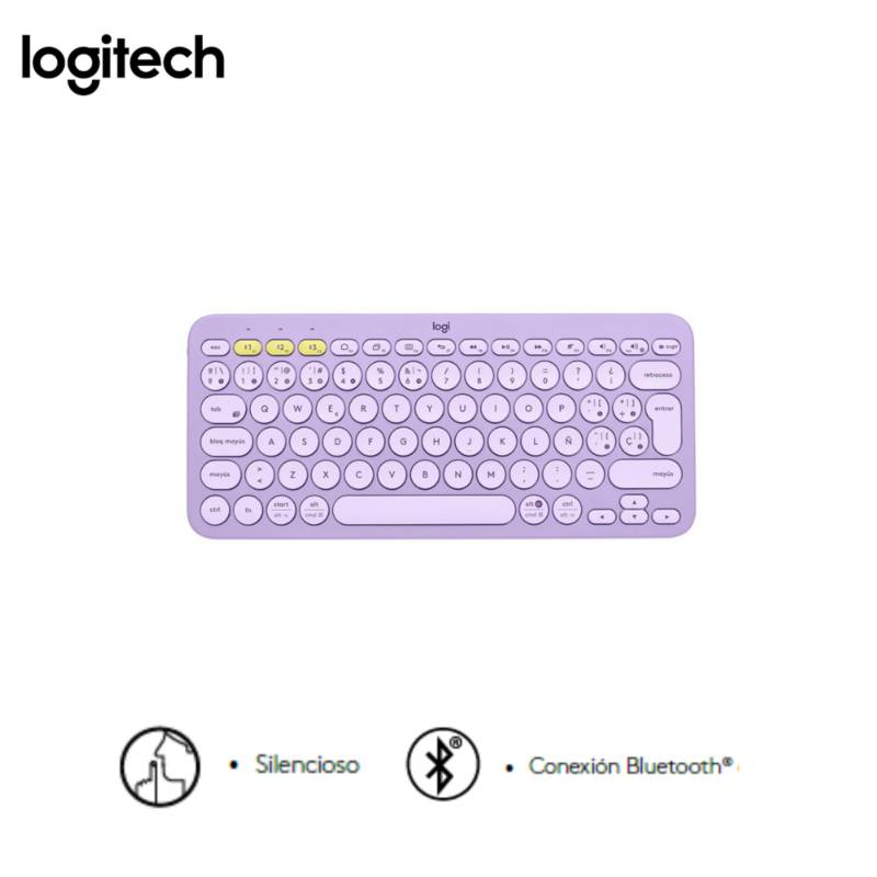 Teclado Bluetooth Logitech K380 Multidispositivo Lila LOGITECH
