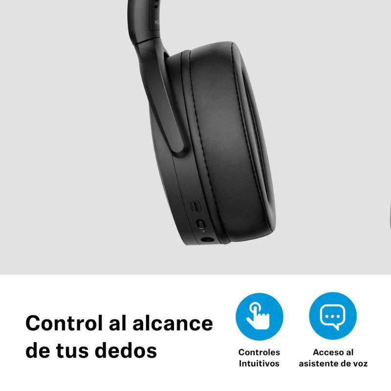 Sennheiser Auriculares inalámbricos HD 450BT con Bluetooth, Negro