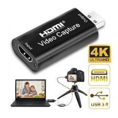 Capturador de video laptop full hd fhd 1080p hdmi a usb pc