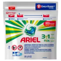 ARIEL - Detergente Ariel Power Pods 3en1 16 Cápsulas 397g