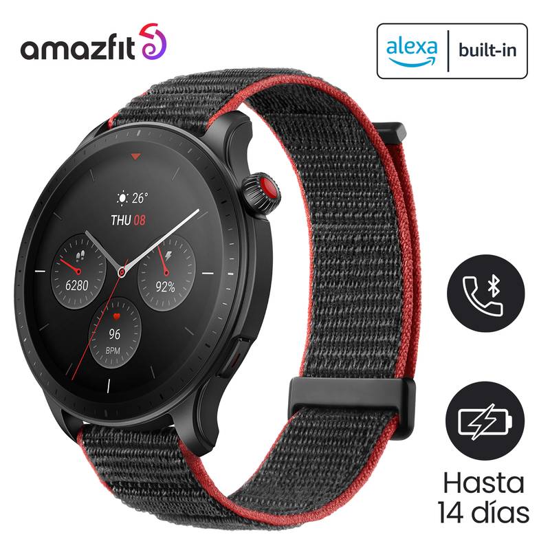 AMAZFIT - Smartwatch Amazfit Gtr 4 Gris - Llamadas + Gps + Sensores De Salud