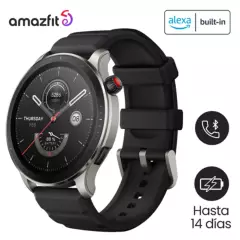 AMAZFIT - Smartwatch Amazfit Gtr 4 Negro - Llamadas + Modos Deportivos + GPS