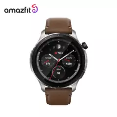 AMAZFIT - Smartwatch Amazfit GTR 4 Marrón - Llamadas + Sensores de Salud