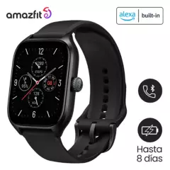 AMAZFIT - Smartwatch Amazfit Gts 4 Negro - Llamadas + Resistente Al Agua + Gps