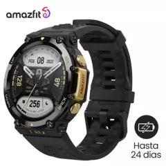 AMAZFIT - Amazfit T-REX 2 Negro y Dorado - 1.39" 24 días batería