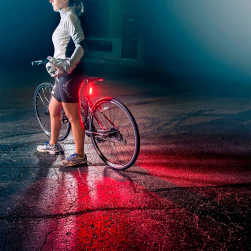 Luz LED Recargable Trasera Bicicleta Ciclismo Lampara Foco GENERICO