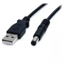 STARTECH - Startech Cable Adaptador 2m USB Coaxial Barrel 5.5mm 5V DC USB2TYPEM2M