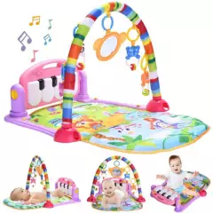 GENERICO - Gimnasio bebé musical con piano-rosado
