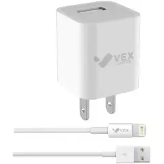 VEX - Cargador de pared para iphone 1.2a  5w con cable usb-lightning vex